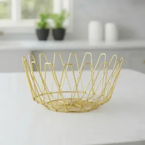 Rose Gold Fruit Basket