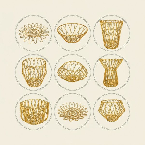 Rose Gold Fruit Basket - Image 6