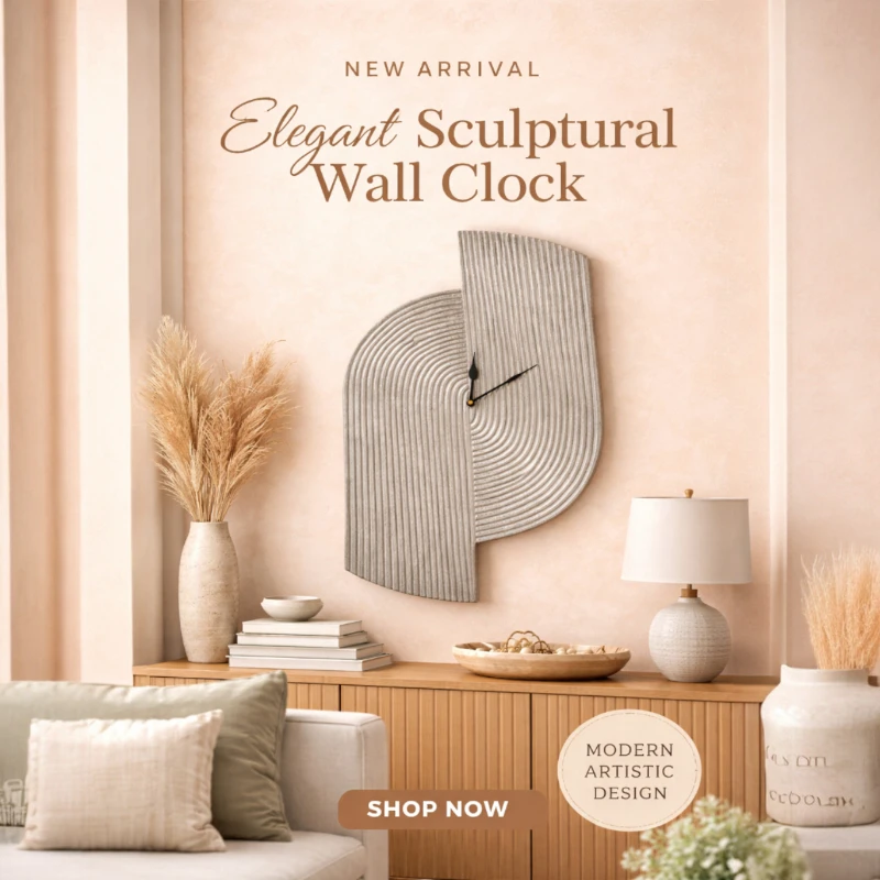 Geometric Wall Clock - Image 3