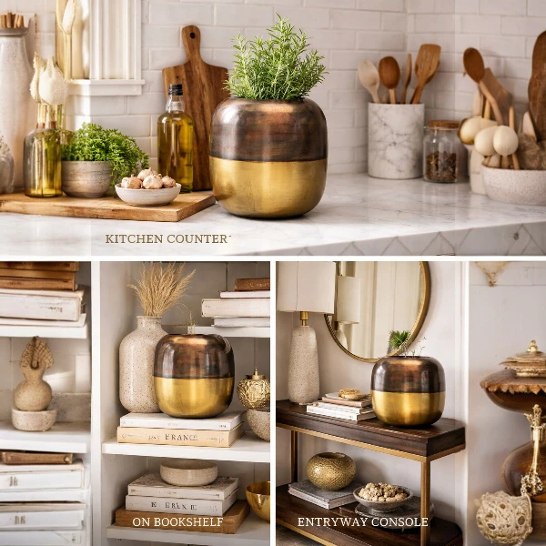 Dual Tone Iron Planter - Image 2