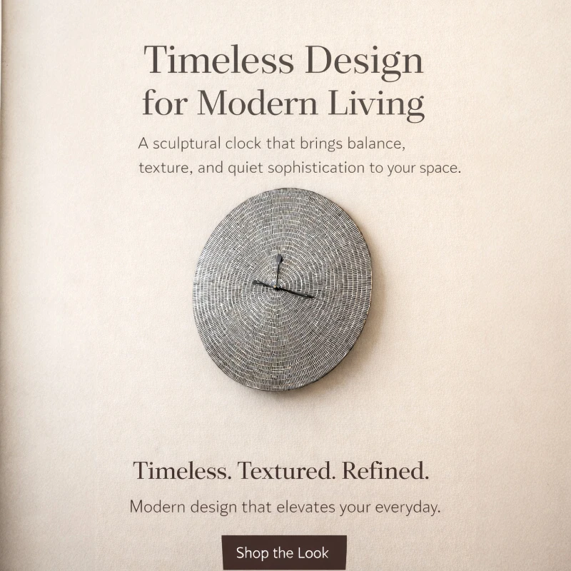 Aurora Weave Wall Clock - Image 5